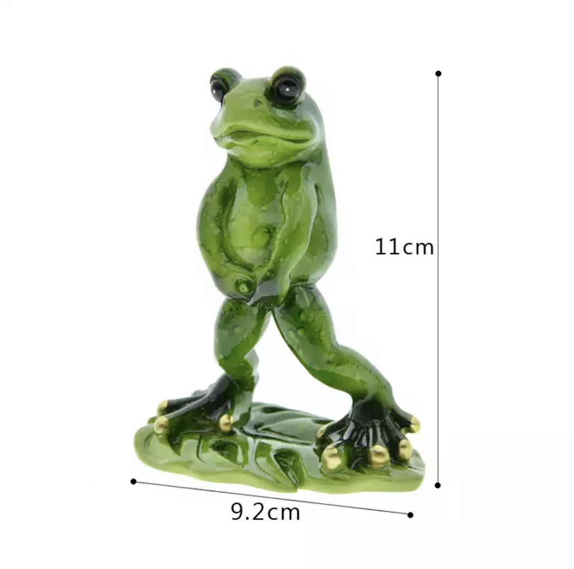 Figurine de grenouille résine grenouille figure ornement intérieur marchandises figurine diverses marchandises petit objet unique décoration mignonne toilette 1560, Articles faits à la main, intérieur, marchandises diverses, ornement, objet