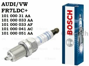 ★4本セット★ VWフォルクスワーゲン ゴルフ IV ワゴン GH-1JBFQ BFQ 純正OEM BOSCH スパークプラグ FR7LDC+