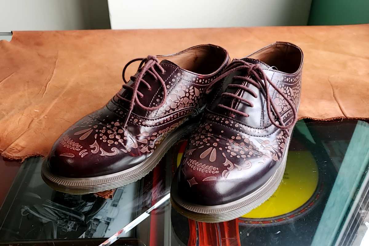 851 希少 英国製 ドクターマーチン Dr Martens プリント 20ホール