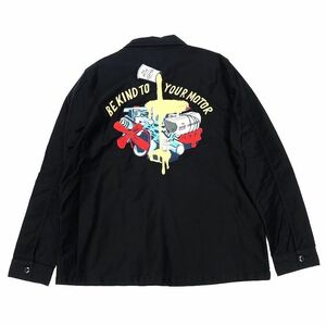 N0 新品 DEUS EX MACHINA × NAITO KEI/ワークジャケット 【サイズ：S】 ブラック NAITO CHORE JACKET デウスエクスマキナ 内藤慶