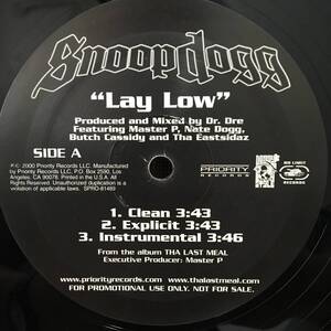 Snoop Dogg / Lay Low　[Priority Records - SPRO-81499, No Limit Records - SPRO-81499, Doggy Style Records - SPRO-81499]