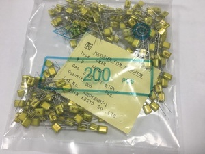 ポリエステルフィルムコンデンサ　1HUMXR273KE　50V　0.027μF　200pcs