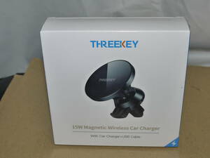 THREEKEY ワイヤレス車載充電器 マグネット式