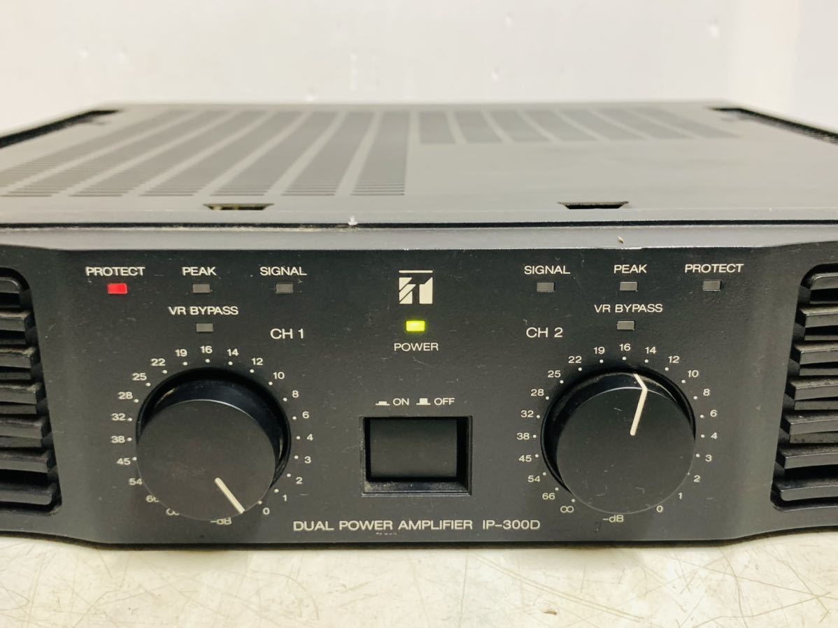 トア TOA パワーアンプ IP-300D DUAL POWER AMPLIFIER 日本製品 動作品