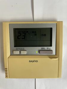 （470）SANYO サンヨー 業務用 パッケージ リモコン ＲＣＳ－ＳＨ８０ＥＱ　業務用エアコンリモコン 中古 通電確認済み 送料一律210円