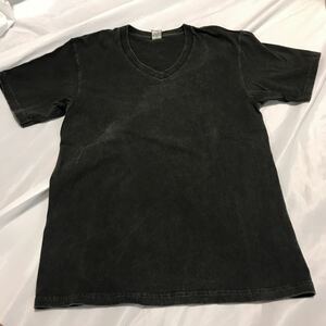 Good On Ｖネック/ グッドオン ショートスリーブTシャツ カラー　P-ブラック　着心地抜群　アメリカ製　サイズS