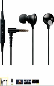 Elecom hires earphones Simple Cute From Almost Look Overwhelming High Sound Quality Colors Series , blk