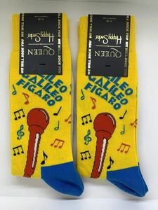 ハッピーソックスHappySocks 靴下 クイーン Queen コラボ ソックス 2足セット新品 サイズ26〜29.5センチ(41〜46) Bohemian Rhapsody Sock