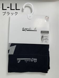  Agnes B agnes.b lightning stretch spats black new goods unused goods L-LL 10 minute height spats te- bird tighten attaching difficult wide waist 