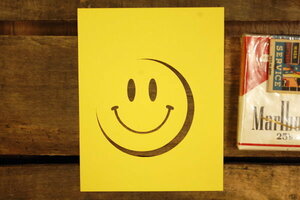  Smile Mark stencil сиденье * смайлик выкройки покраска Nico Nico 3 дюймовый 