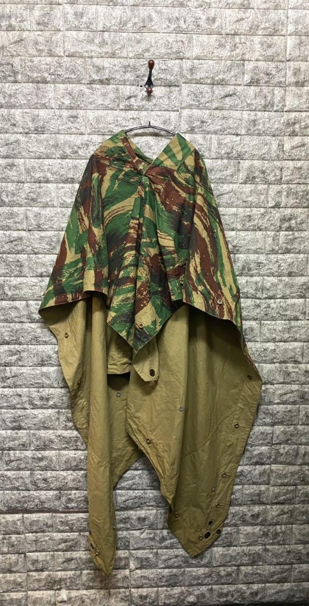 1950年代 フランス軍パップテント ポンチョ 軍幕 リザードカモ2 ccorca.org
