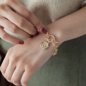 Edit Sheen コインモチーフチェーンブレスレット ゴールド