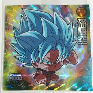 ドラゴンボール 超戦士 ウエハース シール Z w18-18 GR 孫悟空 (超サイヤ人ゴッド超サイヤ人 界王拳)