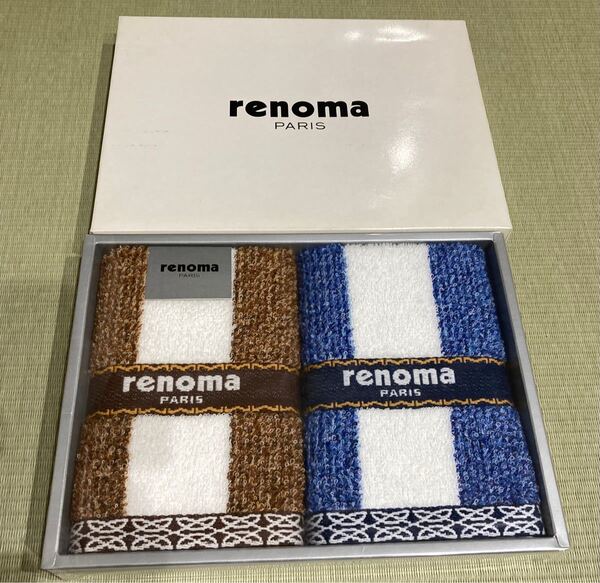 renoma ウォッシュタオル 2枚