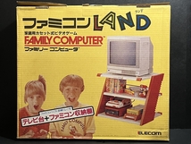 86年 任天堂 ファミコンランド テレビ台＋ファミコン収納棚 倉庫品 スーパーマリオ _画像1