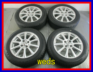 ■中古タイヤホイール■　weds JOKER 15インチ 5.5J +42 4H 100 ICE-PLUS S110 175/65R15 84T アクア フィット ST 激安 送料無料 I777