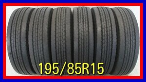 ■中古タイヤ■　195/85R15 113/111L LT TOYO DELVEX M134 トラック キャンター等 6本 夏タイヤ オンロード 激安 送料無料 U780