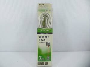 ** unused goods ELPA telephone code modular cable 7m 6 ultimate 4 core TEW-T070 prompt decision!**