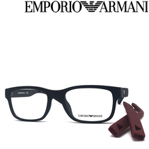 EMPORIO ARMANI エンポリオ アルマーニ ブランド メガネフレーム 替テンプル付き マットブラック×マットレッド 眼鏡 EA3201U-5001_画像1