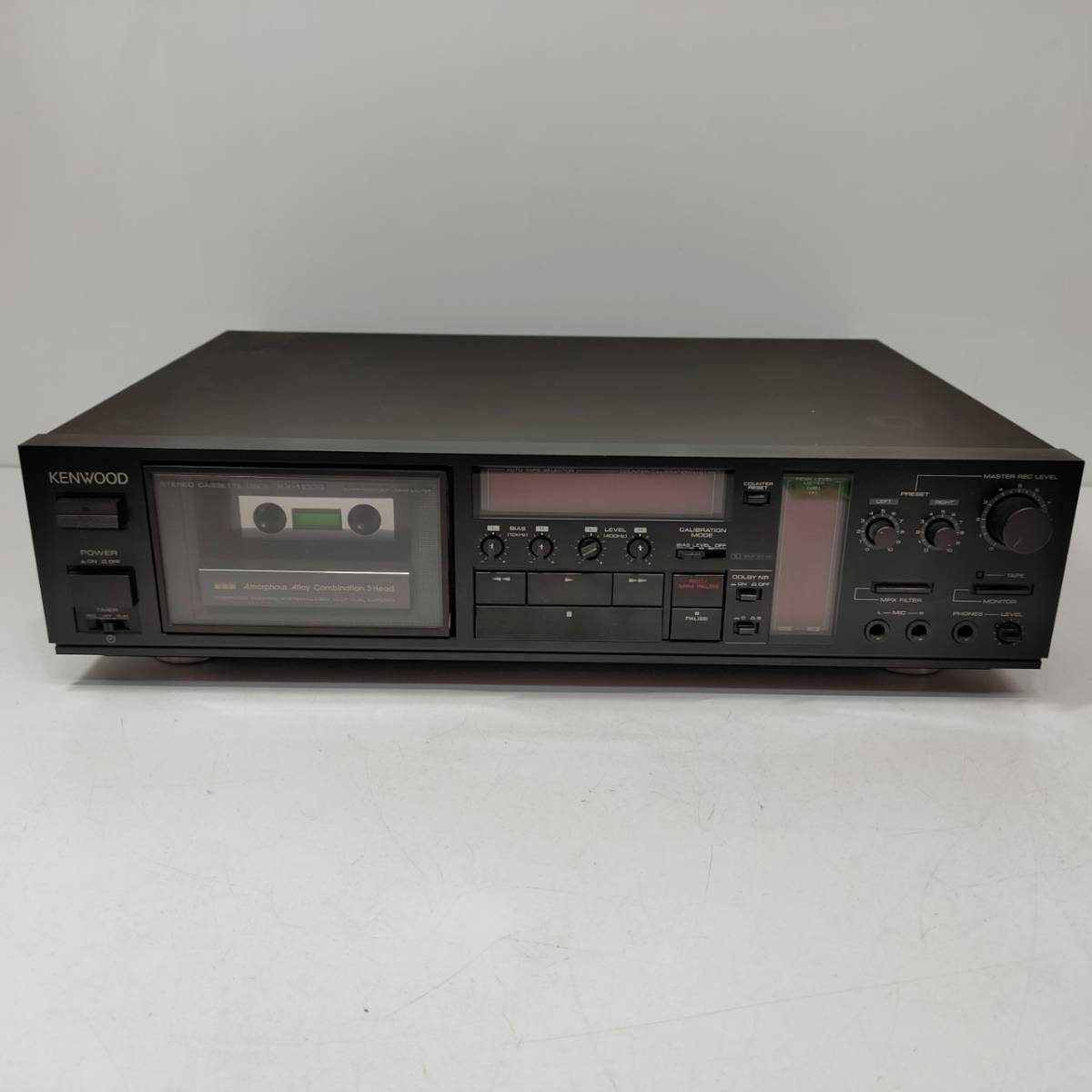 KENWOOD KX-1100G ステレオカセットデッキ 通電確認済み 【WEB限定