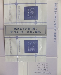 ■ONE BY KOSE ザ ウォーターメイト 化粧水ローション 2.5mL×2包 / ワンバイコーセー お試しサンプルパウチ 2回分 