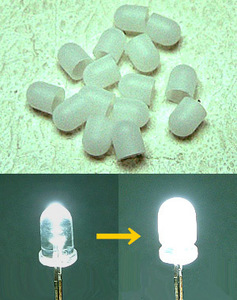 # super high luminance LED. diffusion LED.!LED light diffusion cap 3mm for 5mm for # total 100 piece 