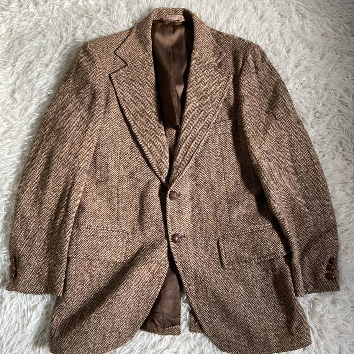 ヤフオク! -ハリスツイードジャケットビンテージの中古品・新品・未 格安店 【状態良】60年代 ヴィンテージバーバリー ツイードジャケット /ハリスツイード テーラードジャケット