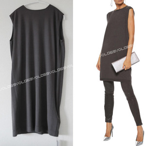  Rick Owens RICK OWENS GLITTER 2017AW IN MAGLIA TANK TOP cashmere sleeve less soft knitted tops tunic One-piece S