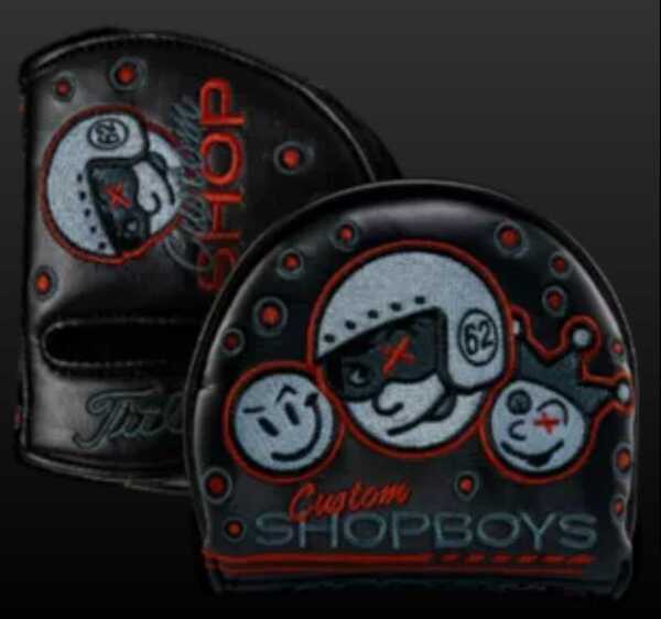 送料無料 新品 スコッティキャメロン ショップボーイズ　ミッド ラウンド ヘッドカバー ブラック SHOPBOYS MID ROUND HEADCOVER BLACK