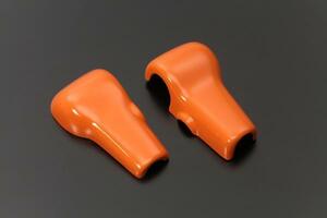 スズキ HE22S ラパン 3D シフトノブカバー [オレンジ] AT車専用 オーバードライブスイッチ有り車