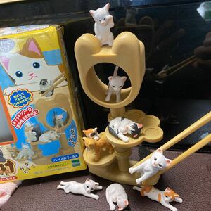 【バランスゲーム・こねこだらけ】猫好き大興奮！エポック社　キャットツリーセット　にゃにゃ〜んとつまんで　EPOC ネコ【22/10 B1】