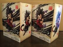 DRAGON BALL GT SUPER SAIYAN4 VEGETA/ドラゴンボールGT 超人技画 超サイヤ人4 ベジータ 2個セット フィギュア プライズ 新品 未開封-2_画像2