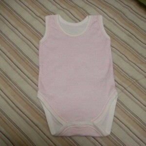 3~6M mothercare ロンパース 60cmくらい 薄ピンク