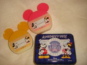 ディズニー☆アンバサダーホテル☆アメニティ☆キット缶、シャンプー、コンディショナー