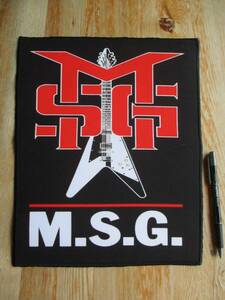 Michael Schenker Group M.S.G. print back patch badge / scorpions ufo Michael *shen car * group msg