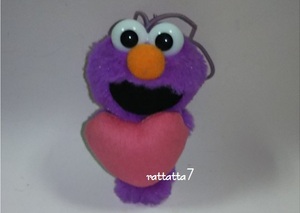 *SESAME STREET*ELMO*sesa Mist - Lee * Elmo * mascot * soft toy * purple * Heart 