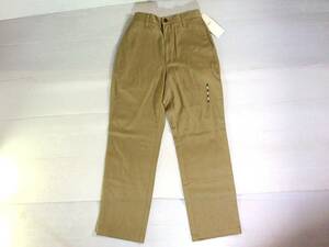 ** new goods * unused *pbi*i Toyo kado-* Easy chinos chino pants khaki beige group S cotton pants no- tuck 