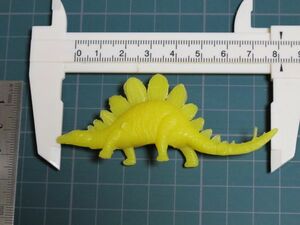 当時もの 昭和 レア 恐竜　ステゴサウルス? 塩プラ　黄色