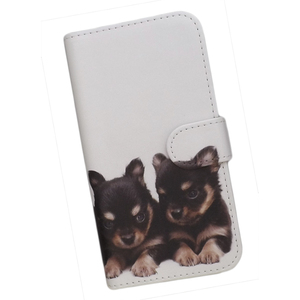 BASIO active SHG09　スマホケース 手帳型 プリントケース 犬 チワワ 子犬 かわいい