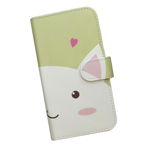 BASIO active SHG09　スマホケース 手帳型 プリントケース 猫 ネコ ハート キャラクター かわいい