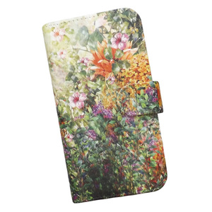 シンプルスマホ6 A201SH　スマホケース 手帳型 プリントケース 花柄 光 自然 風景