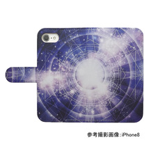 iPhone14　スマホケース 手帳型 プリントケース 星 宇宙 占星 キラキラ おしゃれ_画像2