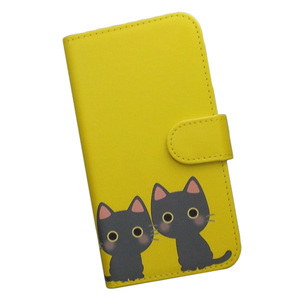 Xperia Ace III SO-53C/SOG08/A203SO　スマホケース 手帳型 プリントケース 猫 ねこ かわいい キャラクター