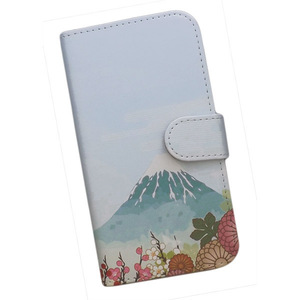 Xperia Ace III SO-53C/SOG08/A203SO　スマホケース 手帳型 プリントケース 和柄 花柄 富士山 風景 梅 菊 牡丹 霞