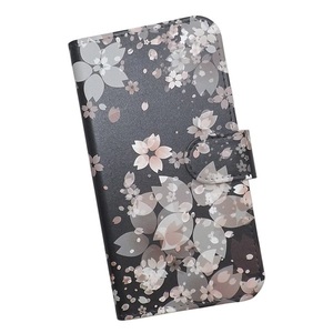 Xperia Ace III SO-53C/SOG08/A203SO　スマホケース 手帳型 プリントケース 桜 SAKURA サクラ 花 フラワー