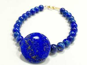  natural lapis lazuli one Point design bracele 10771