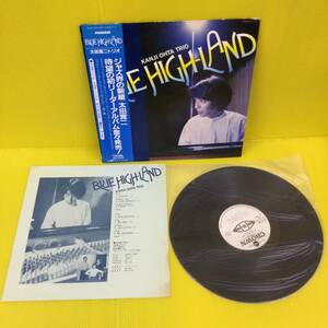 太田寛ニトリオ　LPレコード　BLUE HIGH-LAND 見本盤　帯　クラウンレコード　1982 【KANJI OHTA】