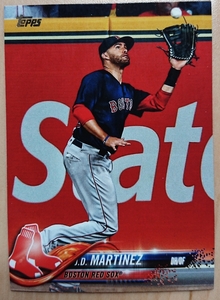 ★JD MARTINEZ TOPPS 2018 UPDATE #US195 MLB メジャーリーグ マルチネス BOSTON RED SOX ボストン レッドソックス J.D. ジェイディー