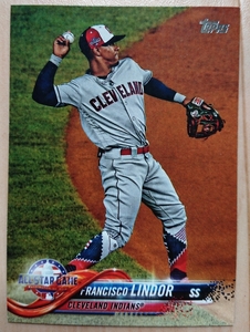 ★FRANCISCO LINDOR TOPPS 2018 UPDATE #US157 MLB メジャーリーグ フランシスコ リンドー CLEVELAND INDIANS インディアンス ALL-STAR 