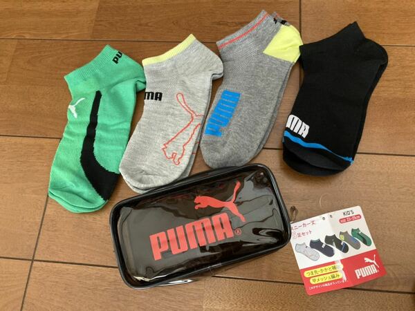 PUMA 靴下4足セット　23-25cm キッズ レディース